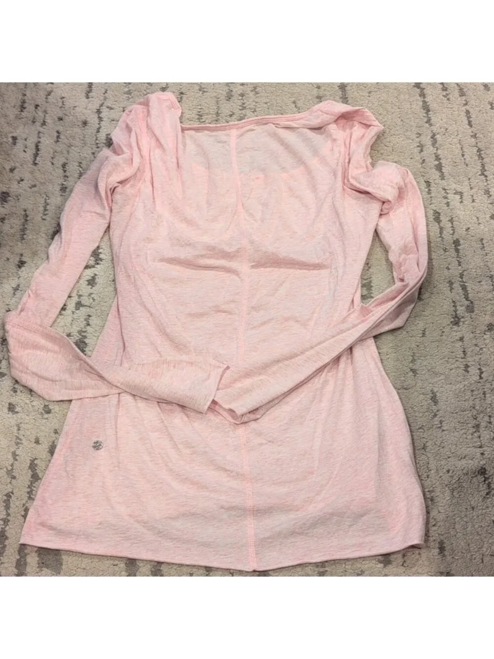 Lululemon My Mantra Long Sleeve Heathered Blush Quartz